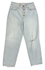 Universal Thread Women's Jeans Size 6 Blue Vintage Straight Stretch Wide Leg Y2K