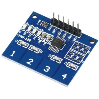 TTP224 4-Channel Digital Touch Sensor Module Capacitive Touch Switch Button New