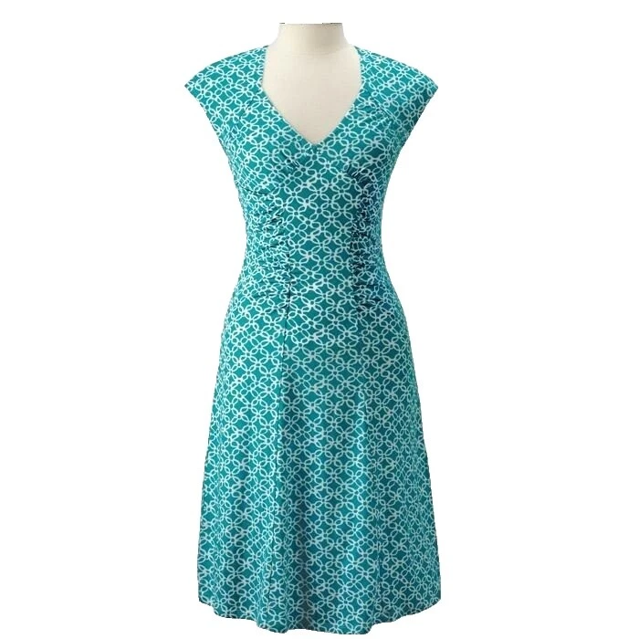 Knee Length Floral Plus Size Dresses for Women