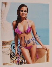 CHRISSY TEIGEN Signed Autographed 11x14 Photo SI Swimsuit Model Hot Sexy COA VD