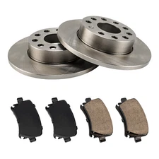 Fits Volkswagen Jetta Golf Audi A3 Rear Disc Brake Rotors Brake Pads