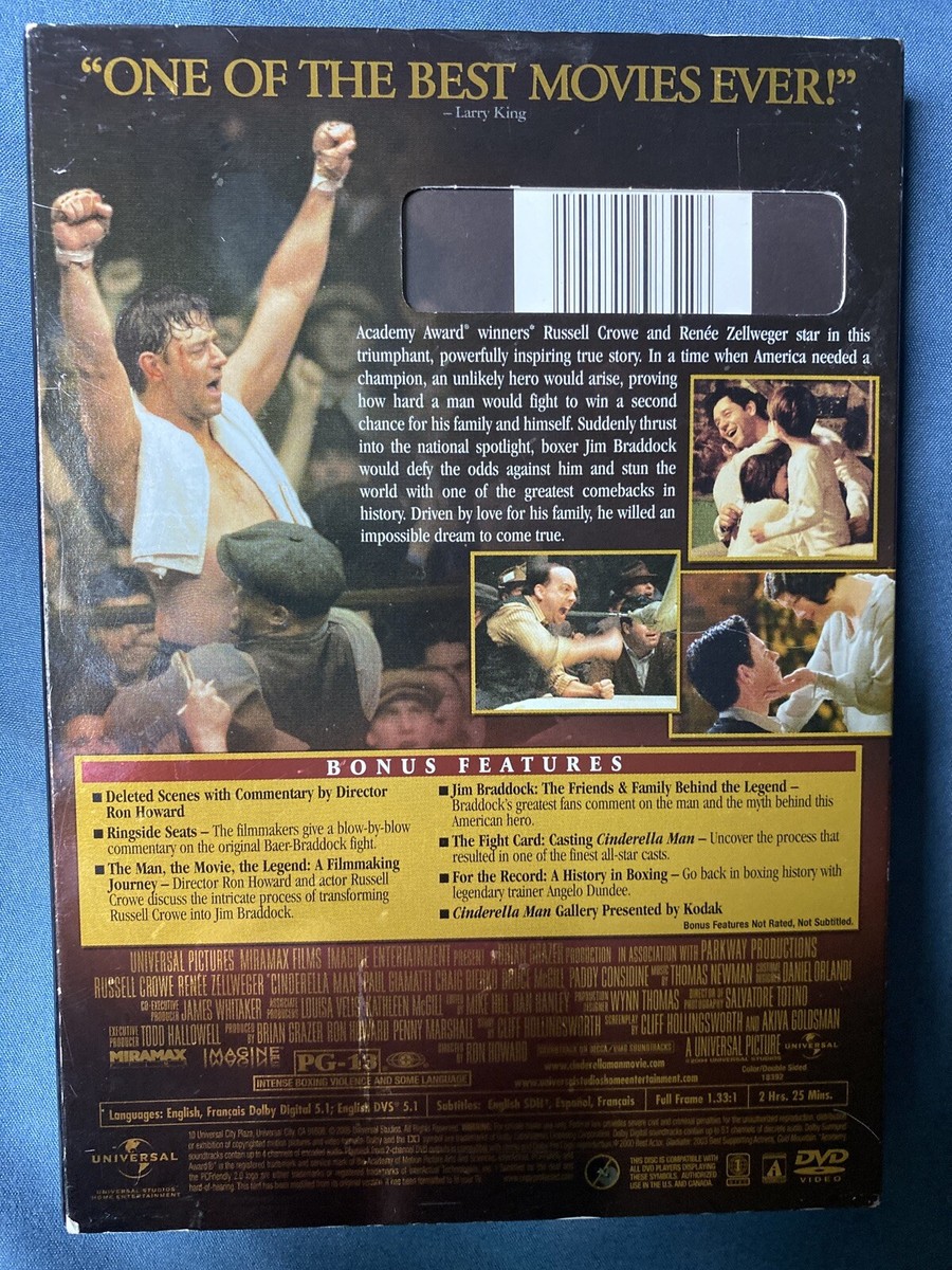 Cinderella Man (DVD, 2005, Full Frame) 25192583926| eBay