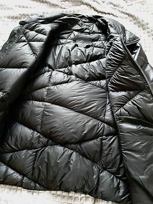 10Sei0otto Black Guidi Leather Overlock Puffer Down Jacket | eBay