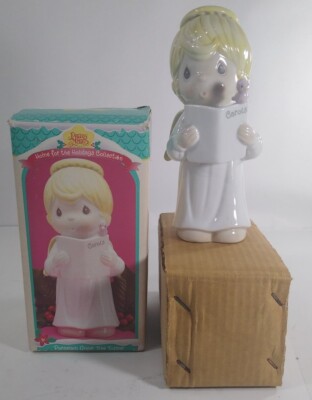 Caroling Angel Tree Topper Porcelain Precious Moments 1996 Enesco 8'' MIB