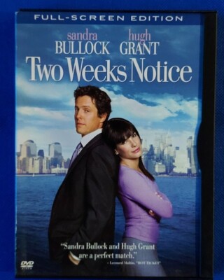 Two Weeks Notice (DVD, 2003, Full Frame)