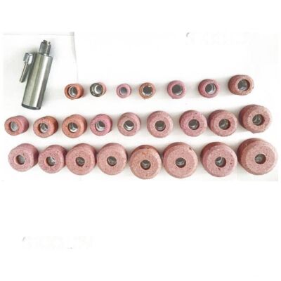 Sioux Valve Seat Pink Grinding Wheels Set 24 Pcs + Stone Holder Star Drive 11/16