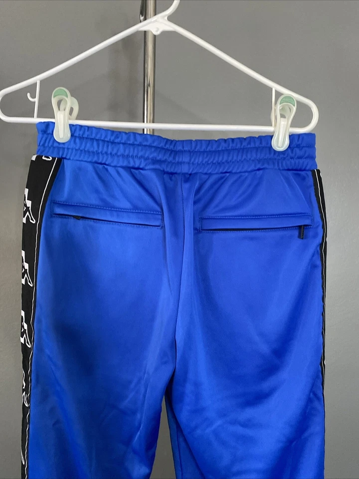 Pantalones de chándal nuevos sin etiquetas $530 Marcelo Burlon azul estampado 'Kappa' M Foto 3 de 4