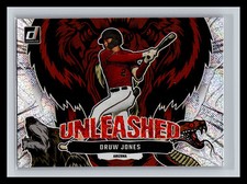 ⚾ DRUW JONES 2023 DONRUSS UNLEASHED SILVER RAPTURE INSERT # U9