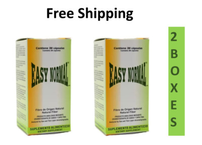 2 Pack EASY NORMAL 30 Caps .39g Natural Fiber Fibra Weight Dietary Supp ORIGINAL