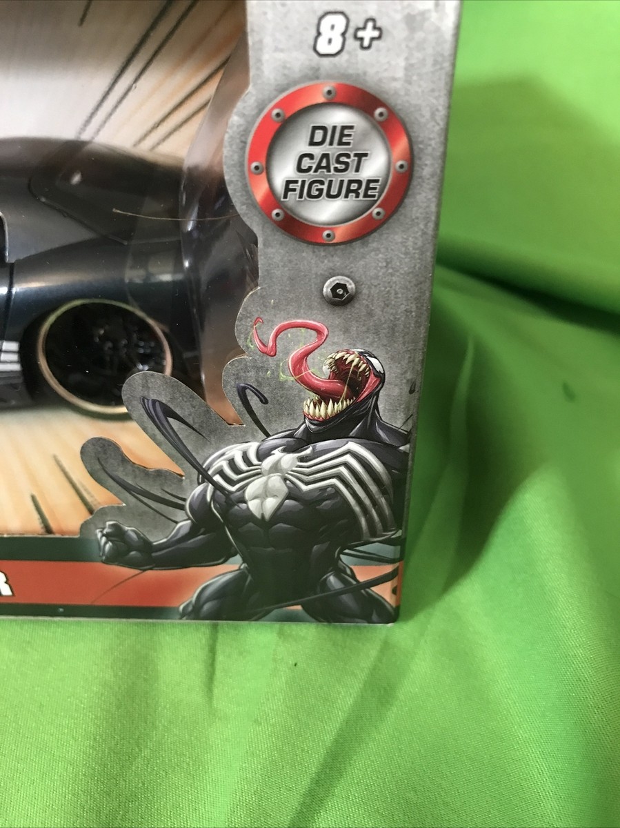 Jada Marvel Spiderman Venom 2008 Dodge Viper 1:24 Diecast Car NEW