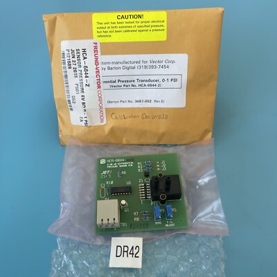 *NEW NO BOX* Freund-Vector Differential Pressure Transducer 0-1PSI HCA-6844-002