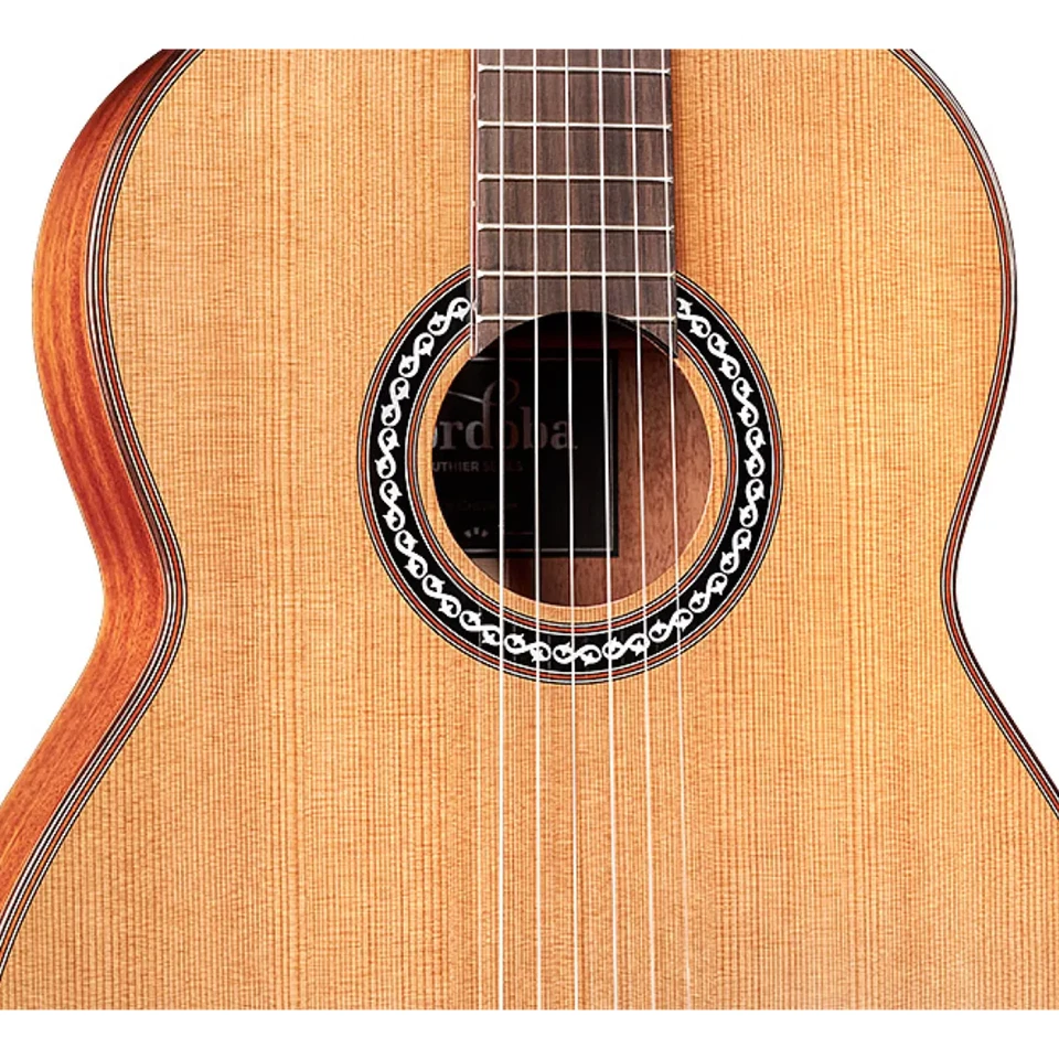 Cordoba Luthier C9 Crossover Classical Nylon-String Acoustic Guitar, Red Cedar - Image 4 of 4