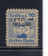 Cottbus Mi 29 w I postfrisch - Plattenfehler schiefer Mund