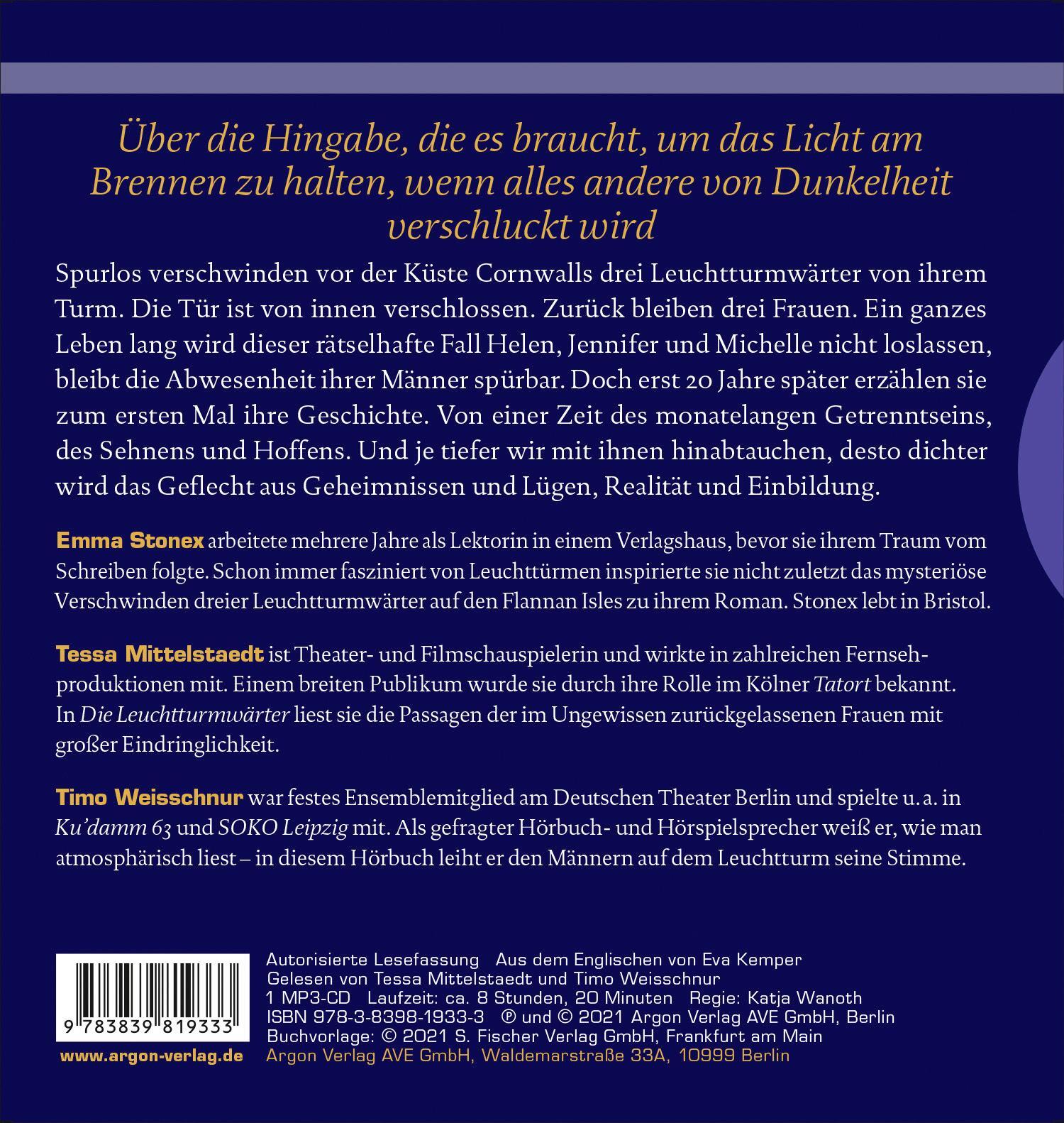 Thumbnail - Die Leuchtturmwärter, Emma Stonex
