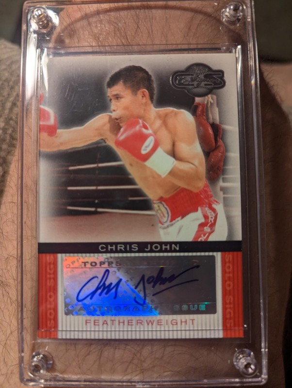 Chris John Signed Topps Card