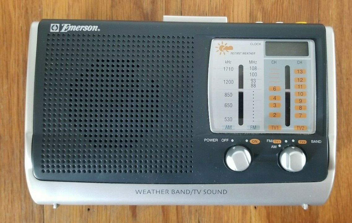 Emerson RP6250 AM/FM/TV Instant Weather Band Radio | eBay