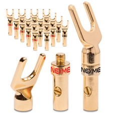 Gabelschuhe 20x NEXMEX Y-Stecker Gabelkabelschuhe Lautsprecherkabel Gabelstecker