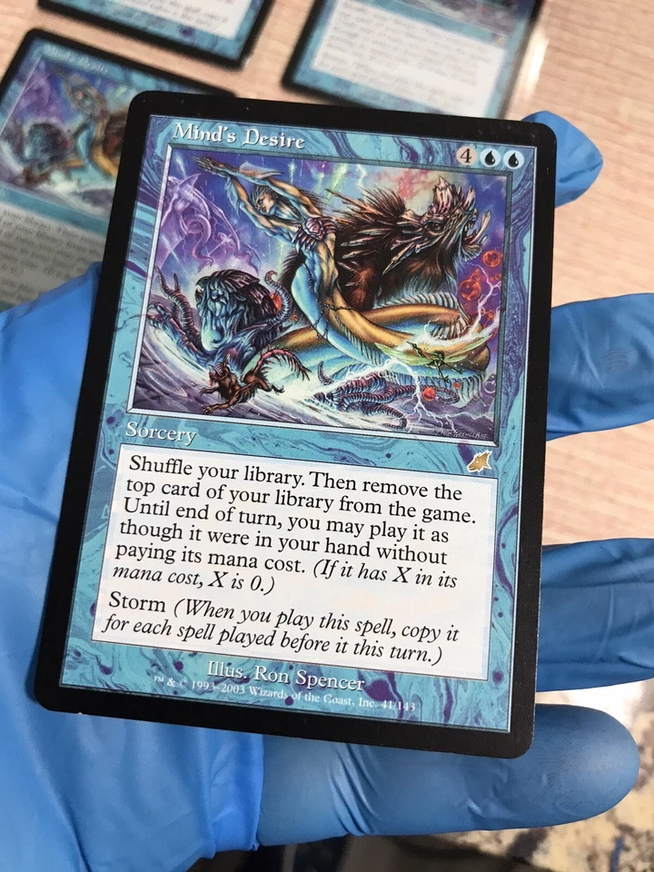 4x Mind's Desire - Playset - Scourge - MTG - LP/MP -Condition Shown In Many Pics - Image 3 of 4