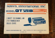 ROBYN INTERNATIONAL Model GT VIIB 23 Ch. CB Transceiver Original Owners Manual