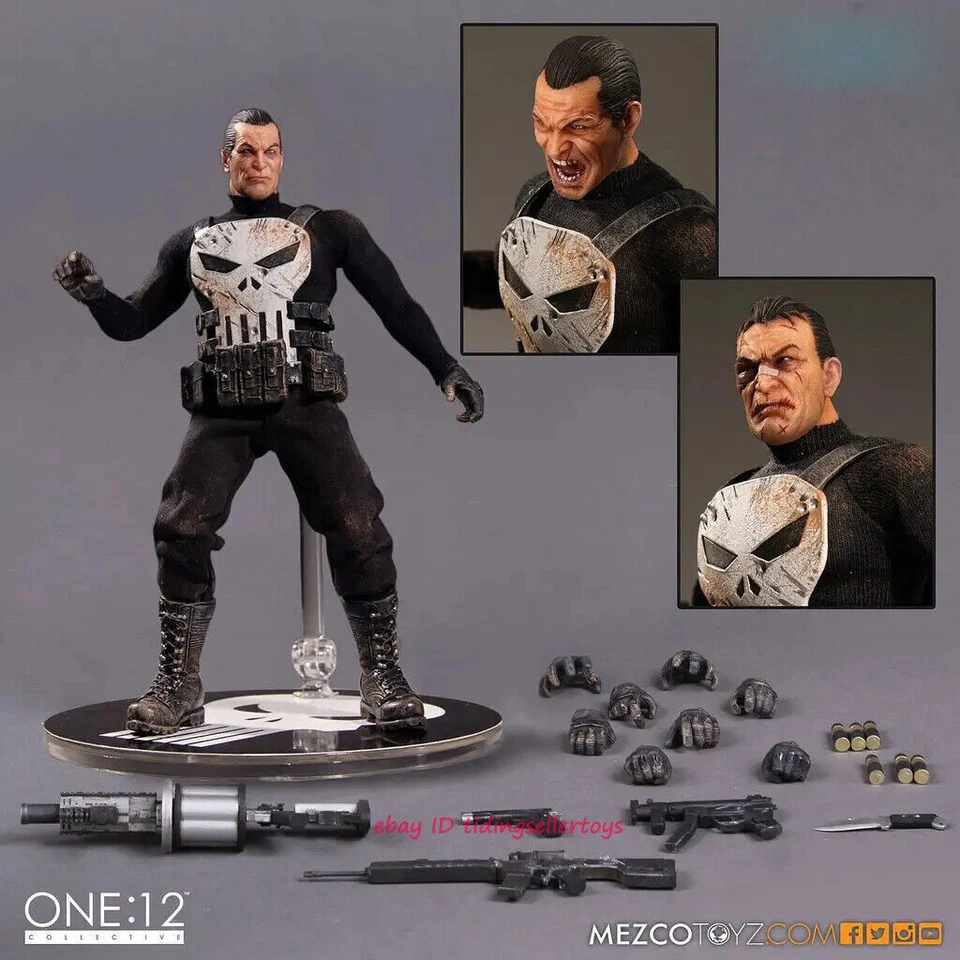 1/12 Scale Mezco The Punisher Frank Collect 6" Action Figure Model Toys - Image 2 of 4