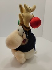 Dakin Opus Reindeer Christmas Plush 1985 Vintage Penguin Stuffed Animal