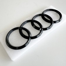 249mm X 85mm Gloss Black Car Front Hood Grille Emblem For Audi A3 A4 A5 S4