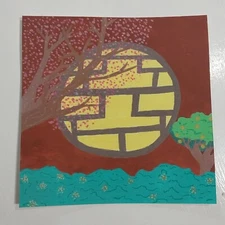 Sindy Fuhr Gouache Painting Impressionism Original Collectible Chinese Palace A1