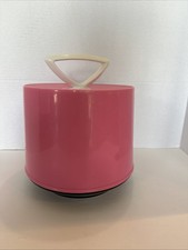 Vintage MCM Pink Disk-Go-Case 45 RPM Record Holder
