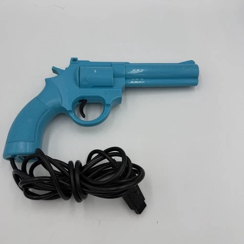 The Justifier Sega Genesis Light Gun Lethal Enforcers Konami Blue TESTED