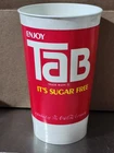 Vintage Enjoy TaB Sugar Free Coca Cola Pink Soda Sweetheart Plastic Cup 32 oz