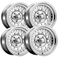 Set Of 4 Pacer 162m Aluminum Mod 15x7 5x4.75 -7mm Machined Wheels Rims