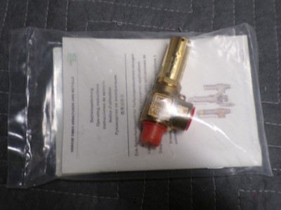 Herose Angle Safety Valve #06002.0200, 1/4'' x 3/8'', 400 PSI (27.6 BAR) *NEW*