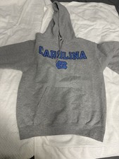 Vintage North Carolina UNC Tar Heels Sweatshirt Men's Large Gray Stitched Med