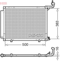 Denso DCN10058 Kondensator, Klimaanlage FüR Ford