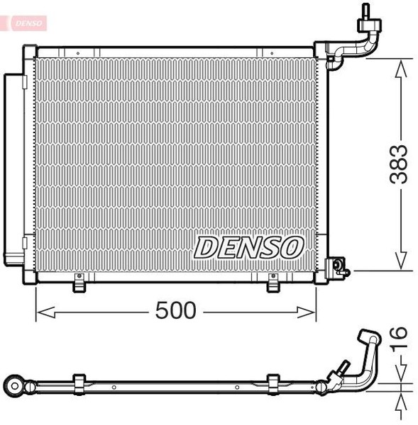 Denso DCN10058 Kondensator, Klimaanlage FüR Ford-image