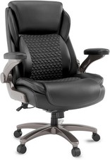 Staples Randolph Ergonomic Bonded Leather Executive Big Tall Chair, 400