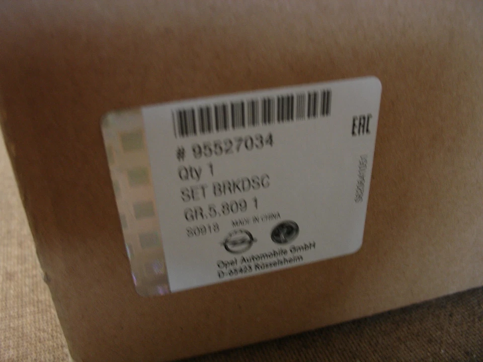 95527034 Par de discos de freno delanteros para Opel Vauxhall Astra J Zafira C Cascada W13 Foto 2 de 2