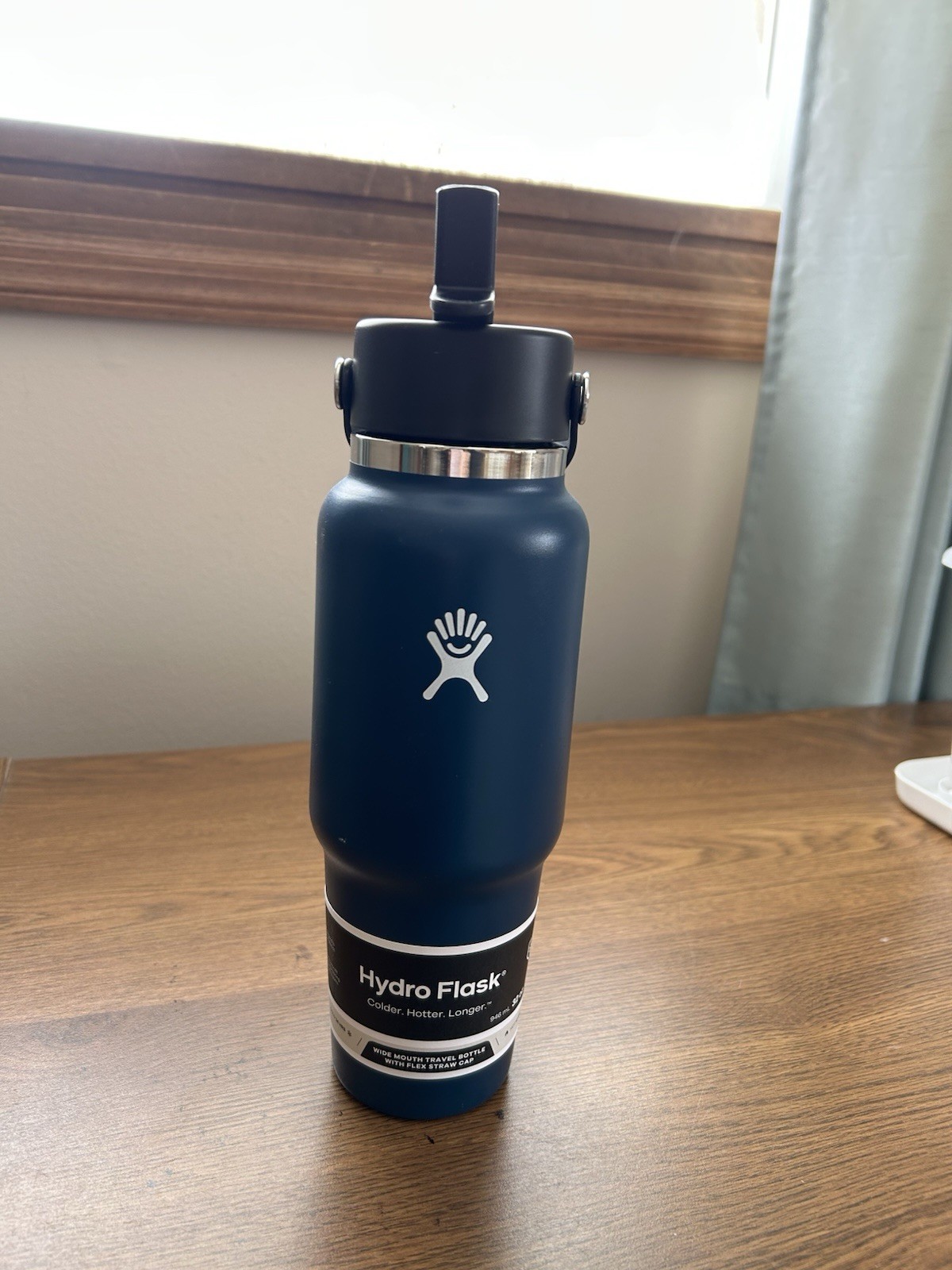 Flex Straw Cap Blue Stainless New