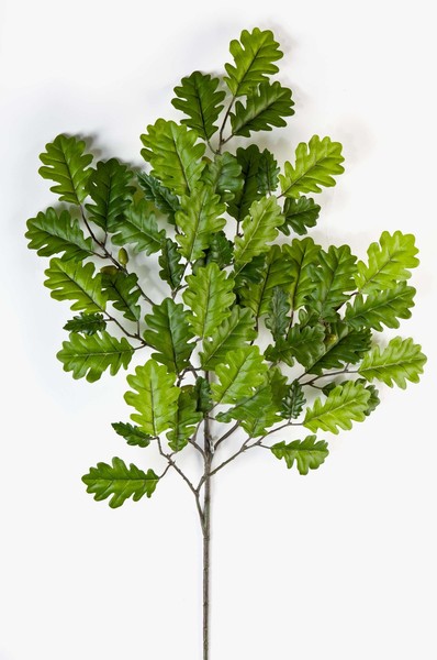 Artplants Eiche Kunstzweig Janik Mit Eicheln, Schwer Brennbar, 60Cm-image