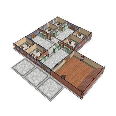 MDF Gelände Crooked Dice Game Design Studio Nacht Schrecken Hoch Schule Neu