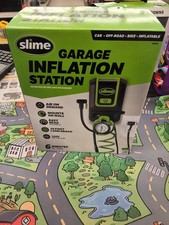 Slime Garage Air Inflation Station Wall Mount Tire Inflator Tire Pump 120 Volt