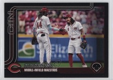 2025 Topps Series 1 Black 49/74 Elly De La Cruz Checklist Jonathan India 04cw