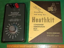 HEATHKIT Condenser SUBSTITUTION BOX CS-1 w/ Assembly & Op Manual