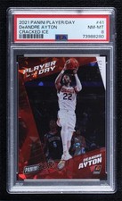 2021-22 Panini Player of the Day Cracked Ice 6/25 DeAndre Ayton #41 PSA 8 10ug