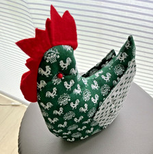 PATCHWORK HUHN HANDARBEIT GEBRAUCHT TOP ZUSTAND