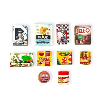 Mini Brands Five Surprise Toy Bundle Featuring A Mix Of Popular Brands And Items