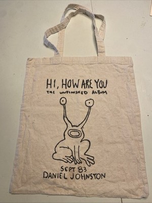 Daniel Johnston Hi, How Are You Tote/Bag Vintage Distressed Kurt Cobain Nirvana