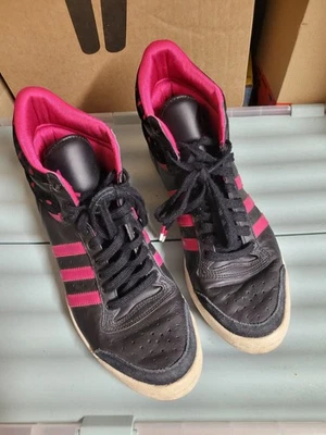 Adidas Top Ten Hi Sleek Series Turnschuhe Sneaker schwarz pink Punkte 40 Rarität - Bild 1 von 4