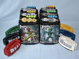 Lego Bionicle INIKA (8727-8732) 100% with Light-Up Weapons + Manuals + Canisters