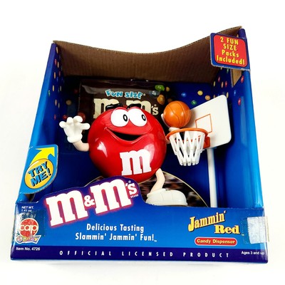 Rare Vintage 1999 M&M's Candy Jammin Red Basketball Candy